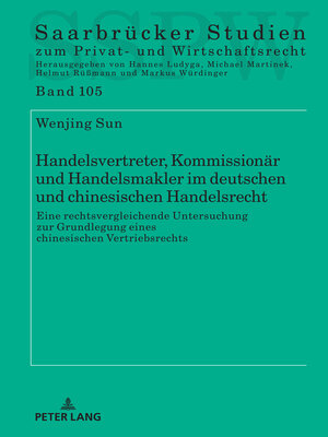 cover image of Handelsvertreter, Kommissionaer und Handelsmakler im deutschen und chinesischen Handelsrecht